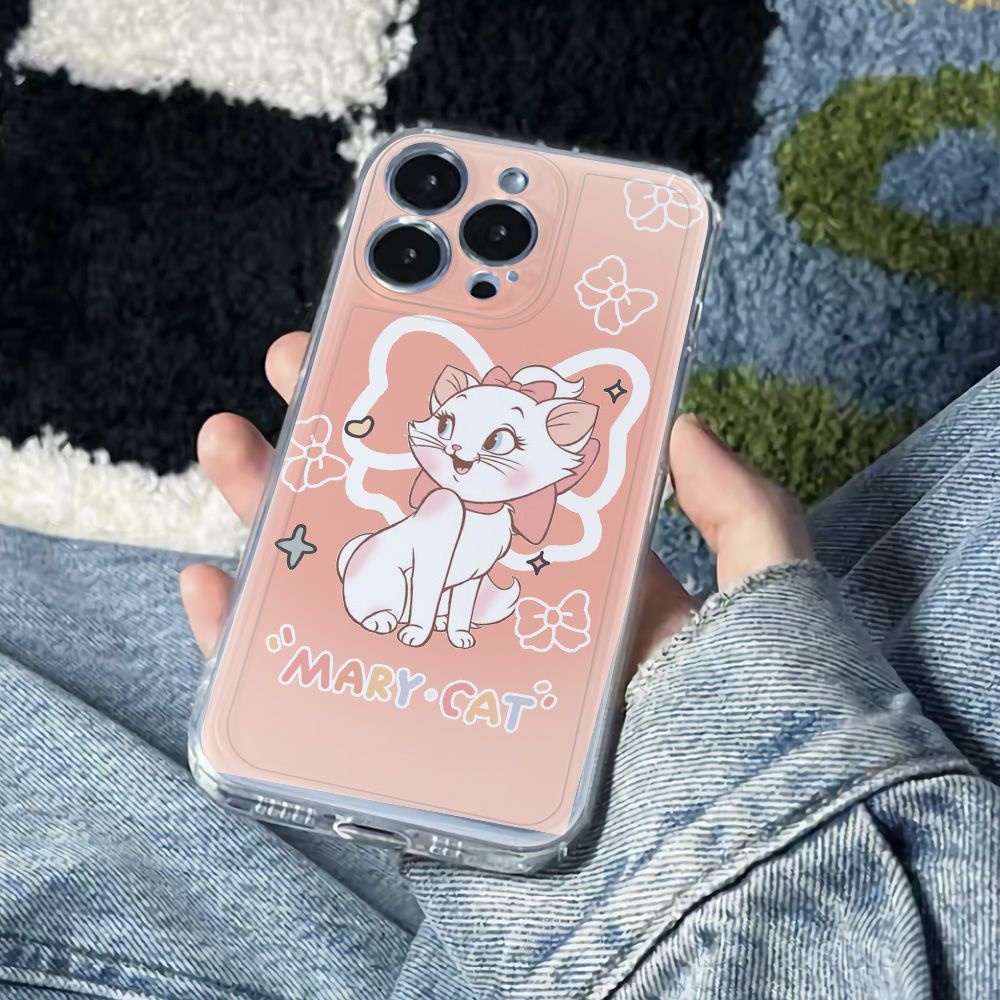 ✅Ốp Điện Thoại Dẻo Họa Tiết Chú Mèo Mary Dễ Thương Chống Sốc Cho iPhone12max 2JGL 1311 14pro78 Plus6In