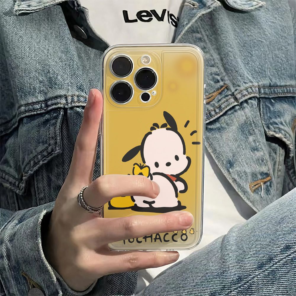 ✅Ốp Điện Thoại Mềm Chống Sốc Họa Tiết Cún Pacha 6In Đơn Giản Cho Apple Iphone plusmax11 1278 13 14pro QGGZ