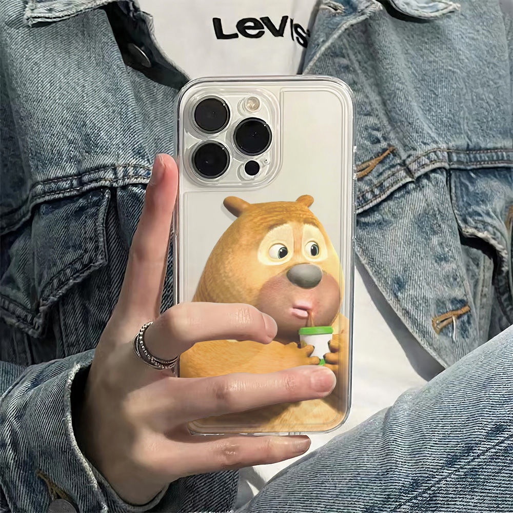 ✅Ốp Điện Thoại Mềm Chống Sốc Họa Tiết Gấu Dễ Thương Cho Iphone 14pro 12Max 78 13 11 6In 5CFT