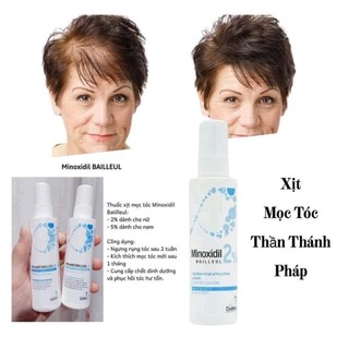 [Nội Địa Pháp] Xịt Mọc Tóc Giảm Rụng Tóc Minoxidil Bailleul 2%