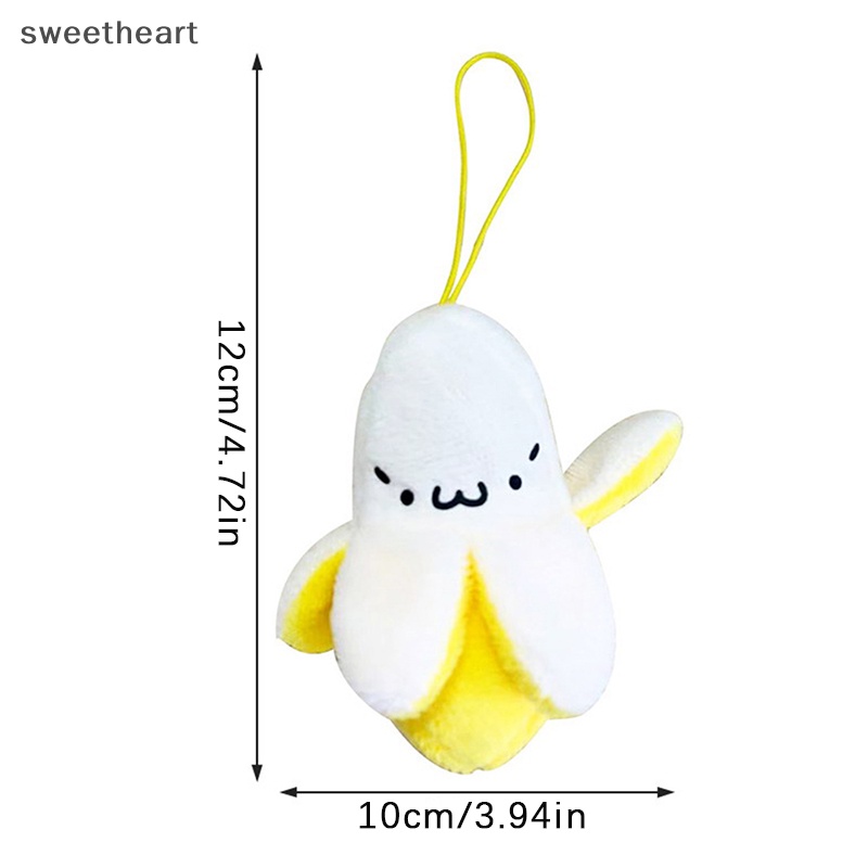 Phim hoạt hình chuối sang trọng móc khóa chuối Mặt dây chuyền Búp Bê Móc Chìa Khóa Túi xe Móc khóa quà Tặng Mới