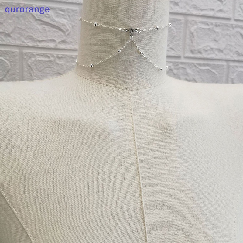 Dây Chuyền Body Chain Bằng Kim Loại Đính Đá Quyến Rũ Thời Trang Cho Nữ