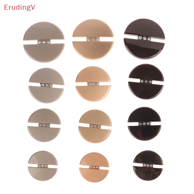 Set 5 Nút Tròn Kim Loại 20mm / 23mm / 25mm / 30mm Chuyên Dụng Cho May Vá DIY