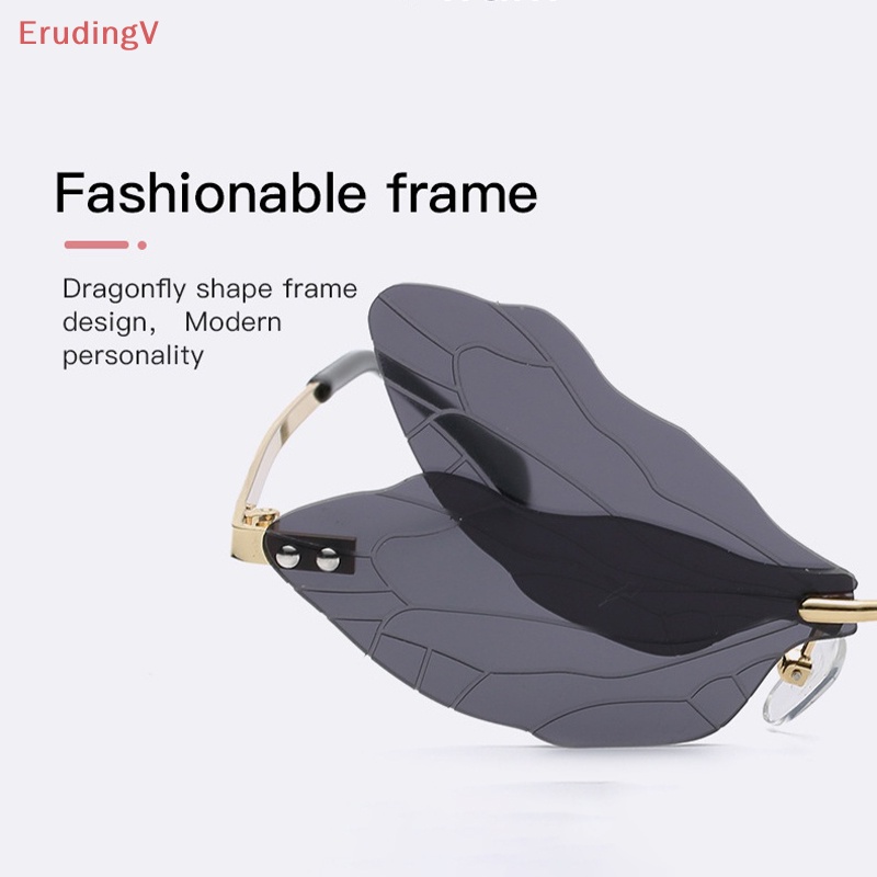 1 Kính Mát Không Vành Hình Chuồn Chuồn Nhiều Màu Sắc Thời Trang Dự Tiệc Cho Nữ