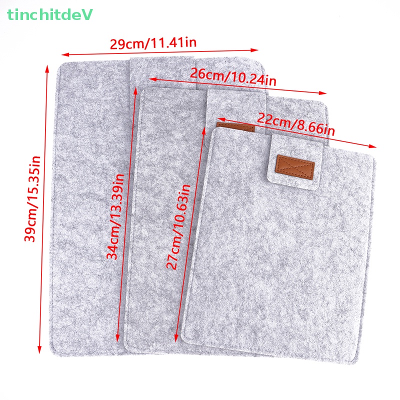 Túi Đựng Máy Tính Bảng Bằng Vải Nỉ Mỏng Cho Máy Tính Bảng 11 13.3 15 Inch