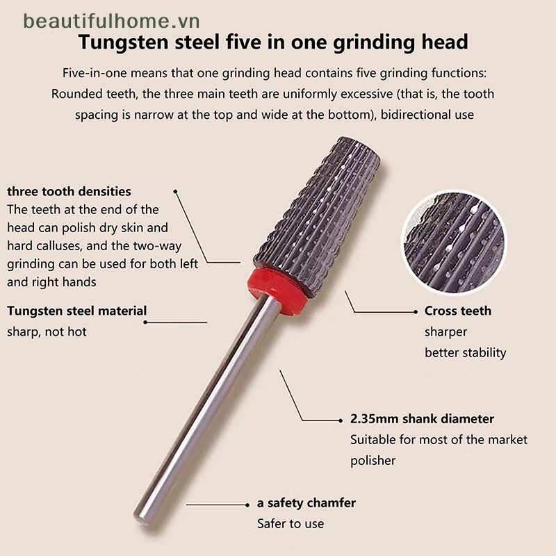 Đầu Mài Móng Bằng Cacbua Chuyên Dụng Cho Trang Trí Móng
