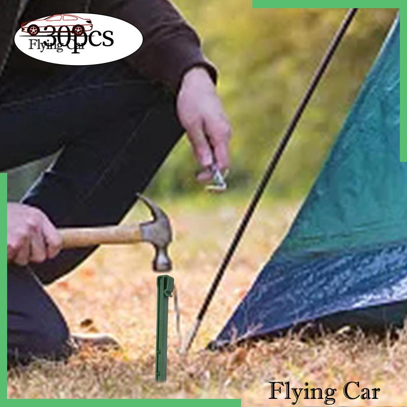 [Lzdjfmy2] Set 30 Cọc Cắm Lều Cắm Trại Chịu Được Sức Nặng Bền Bỉ Đa Năng