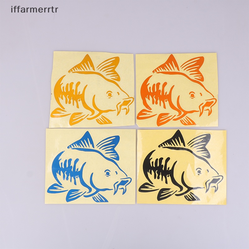 Sticker Vinyl Dán Trang Trí Xe Hơi Hình Cá Chép Thông Dụng