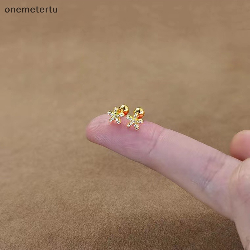 1 Đôi Bông Tai Xỏ Sụn Tai Hình Hoa Dành Cho Nữ