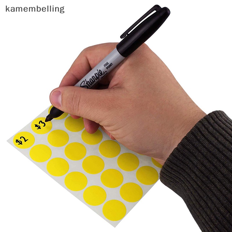 Cuộn 240 Miếng Dán Hình Tròn 19mm Họa Tiết Chấm Bi Nhiều Màu Sắc