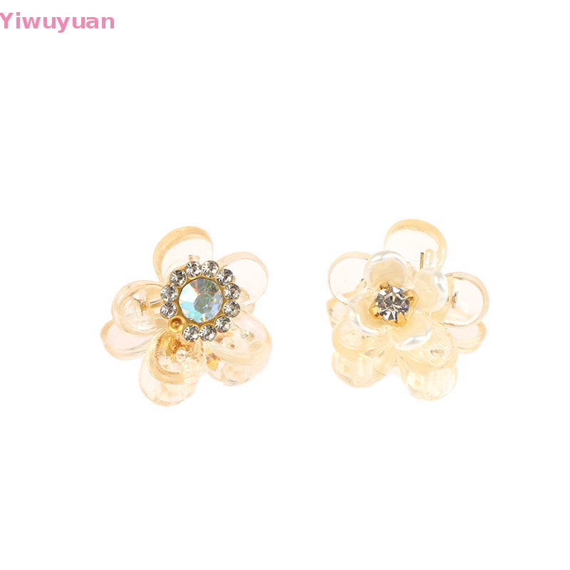 Bộ 10 Kẹp Tóc Hình Hoa Mini Bằng Resin Dễ Thương