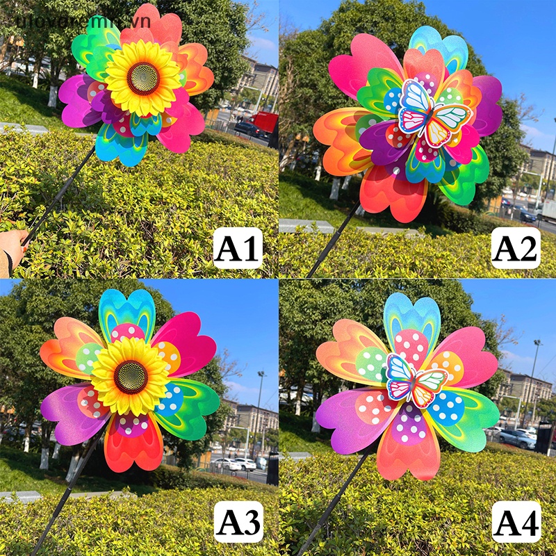 Uloveremn 1 Ghim Gài Áo Hình Hoa Hướng Dương / Bướm Đính Kim Sa Nhiều Màu Sắc