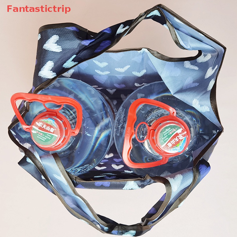 [Fantastictrip] Hàng Có Sẵn Túi Mua Sắm Hình Vuông Lớn Có Thể Gập Lại Phong Cách California Sáng Tạo Mới