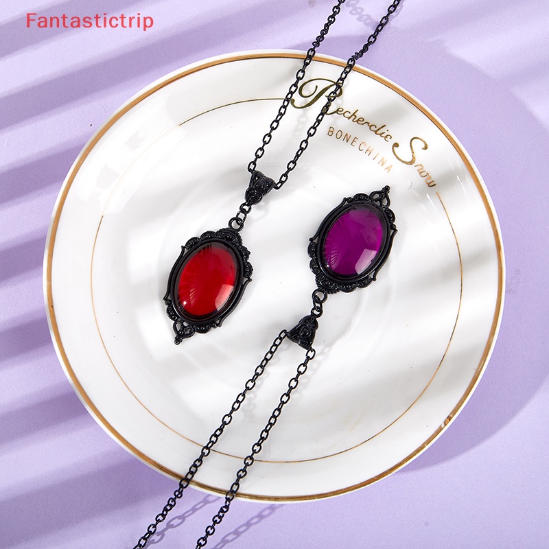 [Fantastictrip] Vòng cổ Mặt Pha Lê Chạm Nổi Phong Cách Gothic Thời Trang Cho Nữ Mới