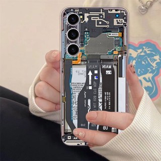 Ốp Điện Thoại Ins Hot Label Cho Samsung A55 A15 A25 A35 S24 Ultra Plus A54 A24 A14 A34 A53 A13 A04s A23 A52s A33 A73 A50 A32 A50s A30s A51 A52 A72 5G Vỏ Mềm Trong Suốt