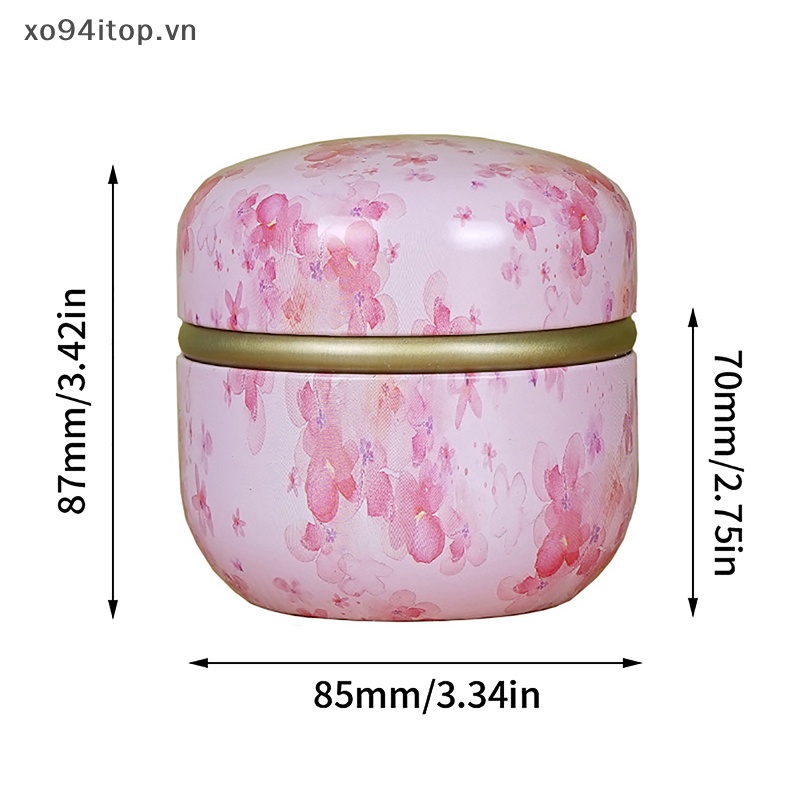 1 Hũ Thiếc Đựng Trà / Kẹo Có Nắp Đậy