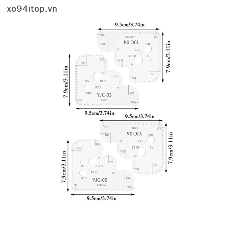 1 Khuôn Cắt Dập Nổi Trang Trí Sổ Tay / Đồ Da Bằng Acrylic DIY