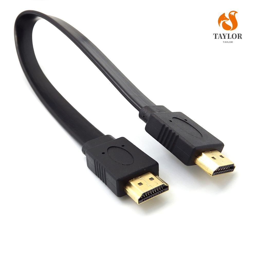 Bộ Cáp Chuyển Đổi HDMI-Compatible TAYLOR1|Dây Cáp Dẹt Chuyển Đổi HDMI Đầu Đực Sang HDMI Đầu Đực Tiện Dụng