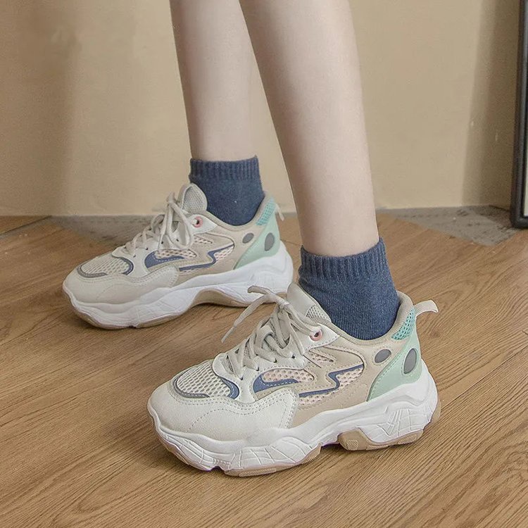 Giày Thể Thao Đế Dày Phong Cách Hàn Quốc Mới Cho Nữ