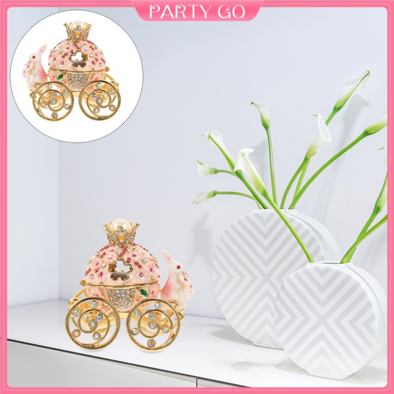 Hộp Đựng Trang Sức Hình Xe Bí Ngô Bằng Hợp Kim