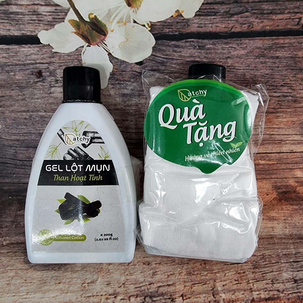 Gel lột mụn Atchy than tre tặng kèm giấy lột mụn Atchy