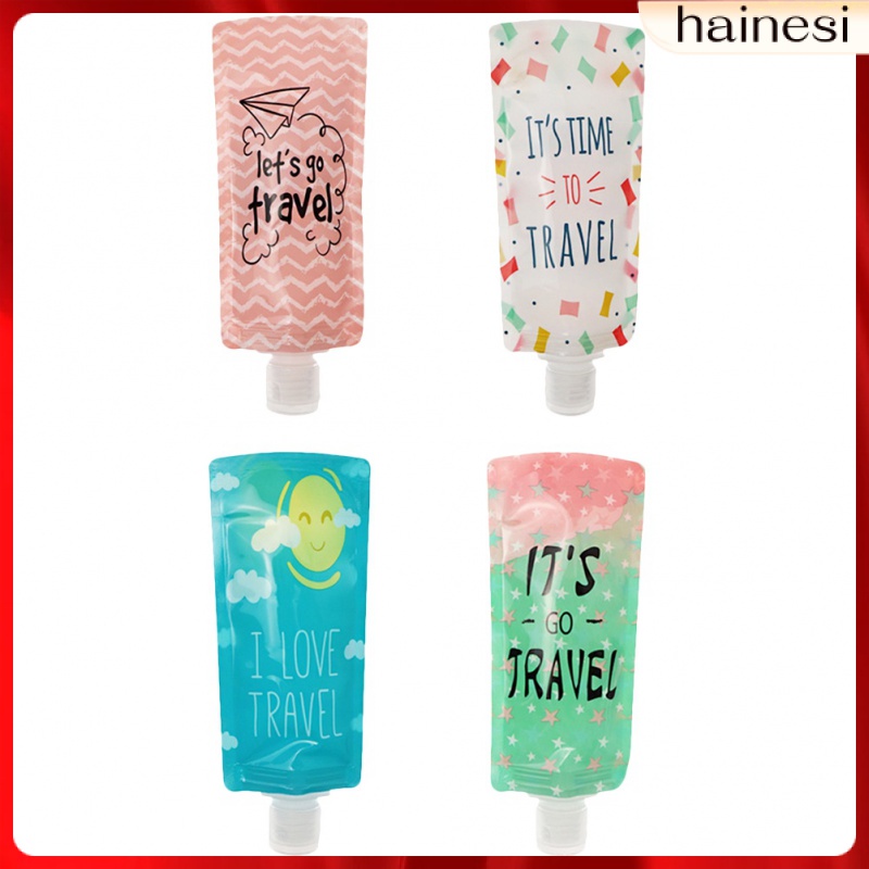 Set 4 Chai Rỗng Đựng Dung Dịch Chống Rò Rỉ Tiện Dụng Khi Đi Du Lịch