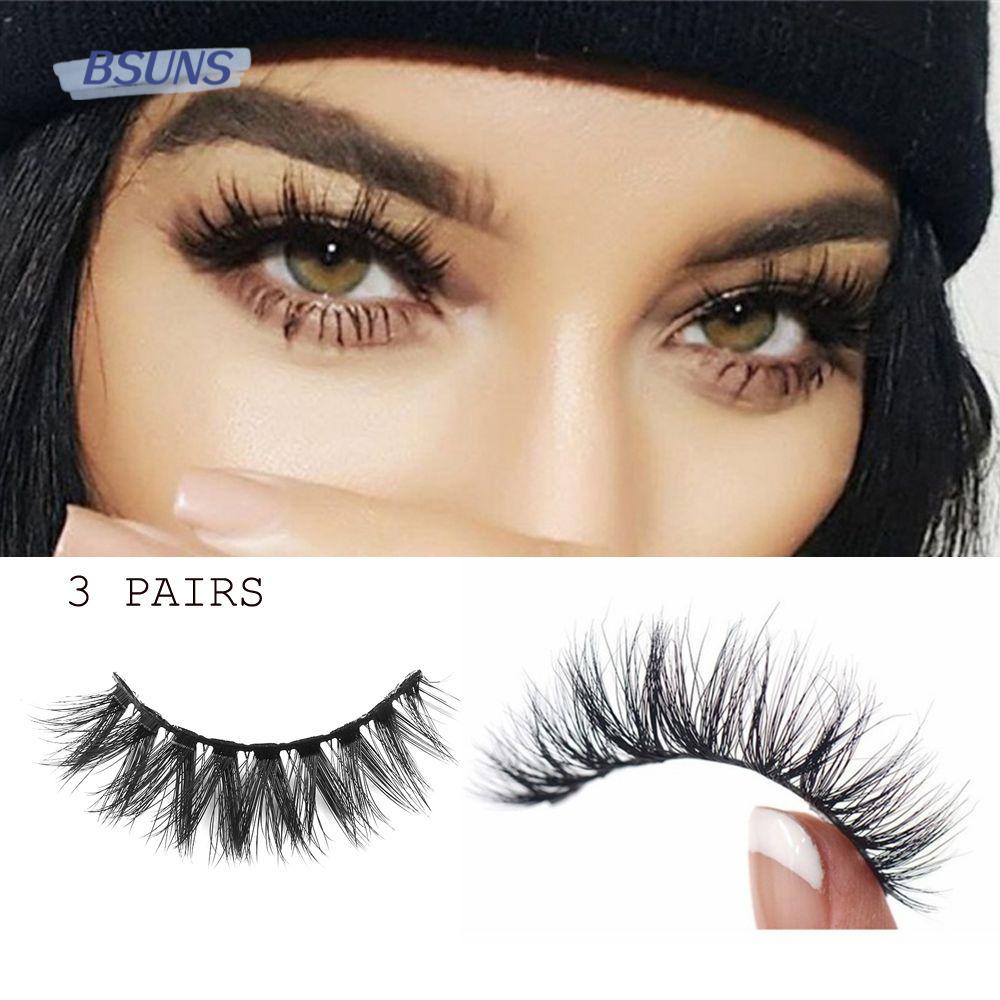 Lông Mi Giả Dày Và Dài Trang Điểm Thủ Công BSUNS