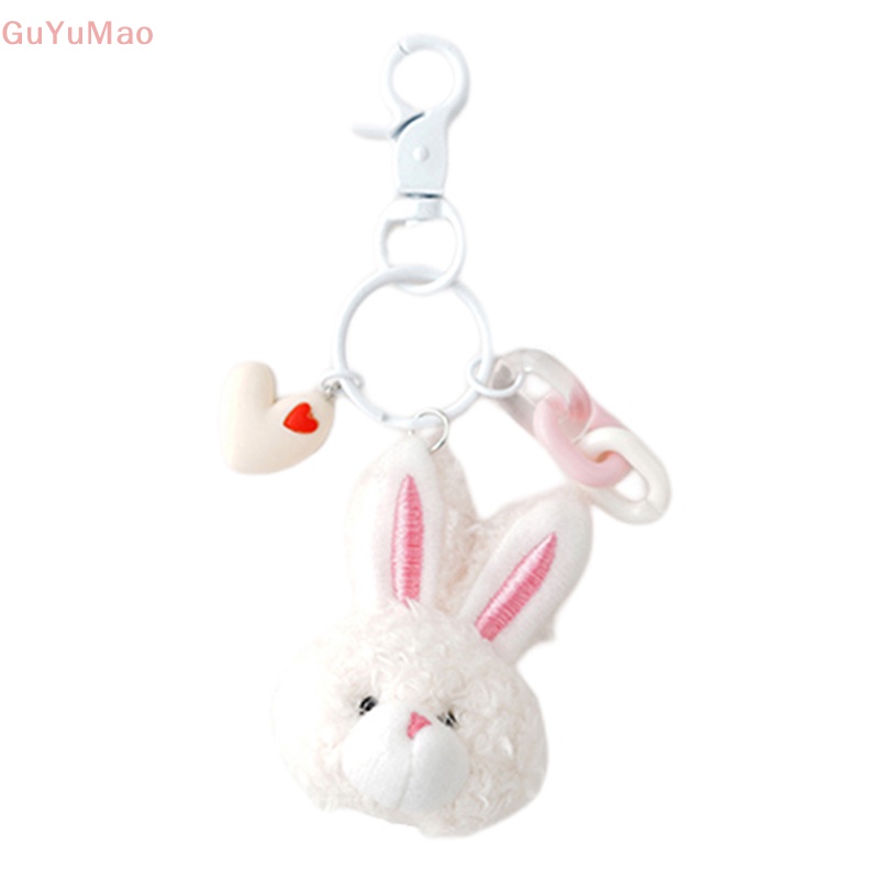 1 Móc Khóa Thỏ Nhồi Bông Hoạt Hình Đáng Yêu