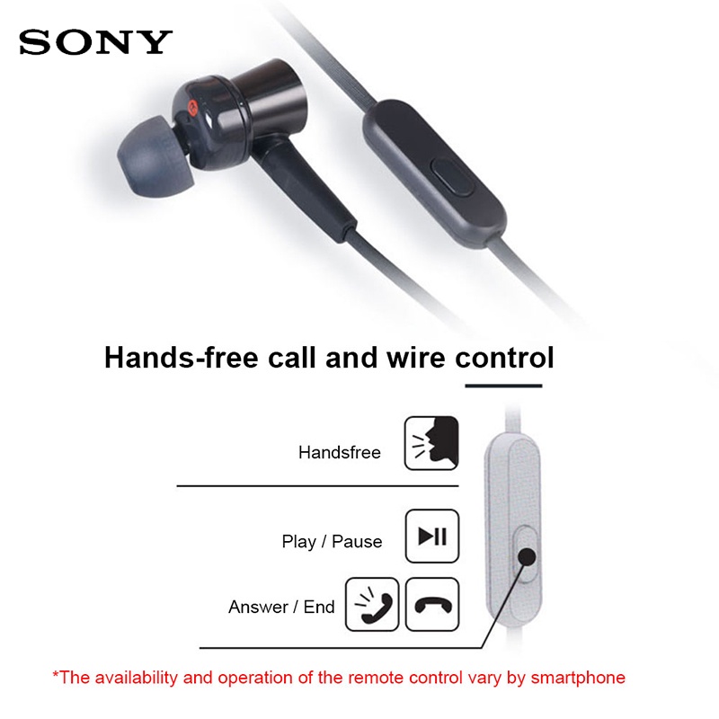 Tai Nghe Thể Thao SONY MDR-XB75AP Âm Thanh Sống Động Jack Cắm 3.5mm Cao Cấp