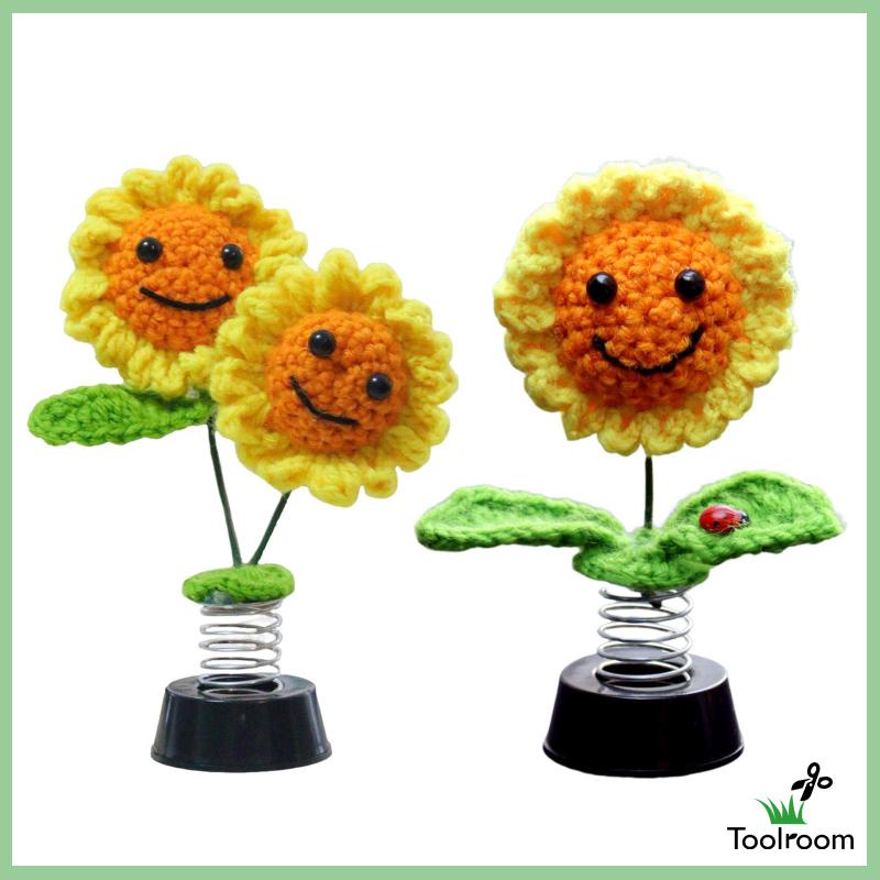 Phụ Kiện Hoa Lắc Dệt Kim Trang Trí Xe Hơi / Quán Cà Phê