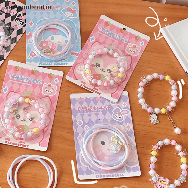 Vòng Tay Chuỗi Hạt Chống Muỗi Họa Tiết Hoạt Hình Dễ Thương Thời Trang Mùa Hè Cho Bé