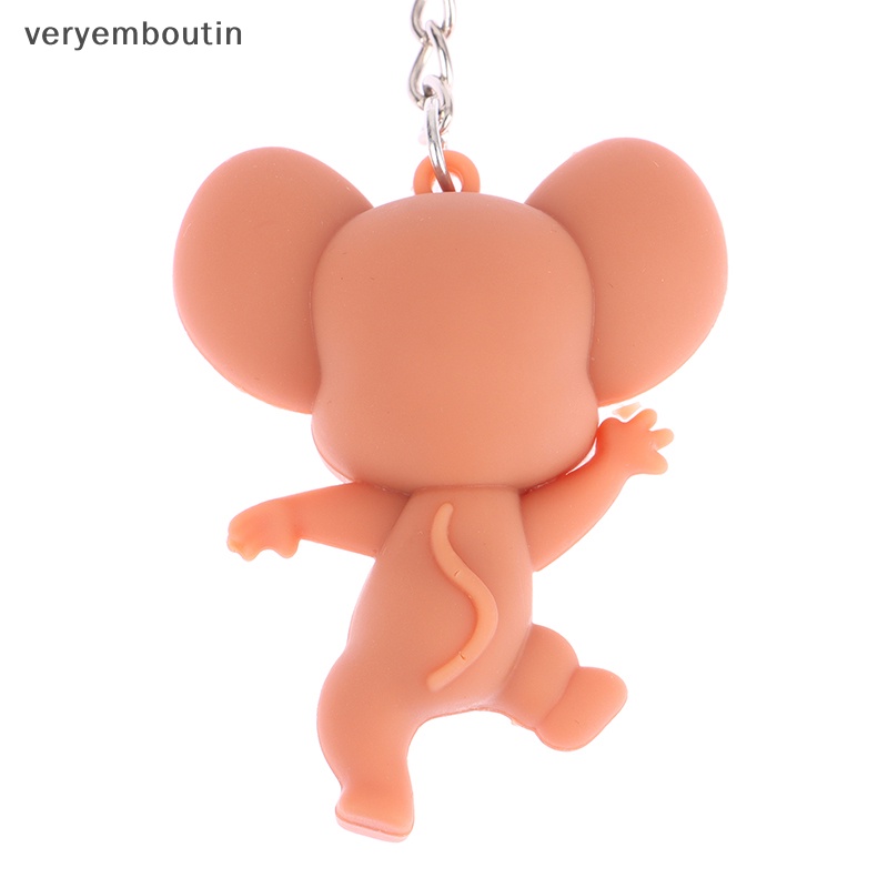 Móc Khóa Hình Mèo Chuột Hoạt Hình Dễ Thương