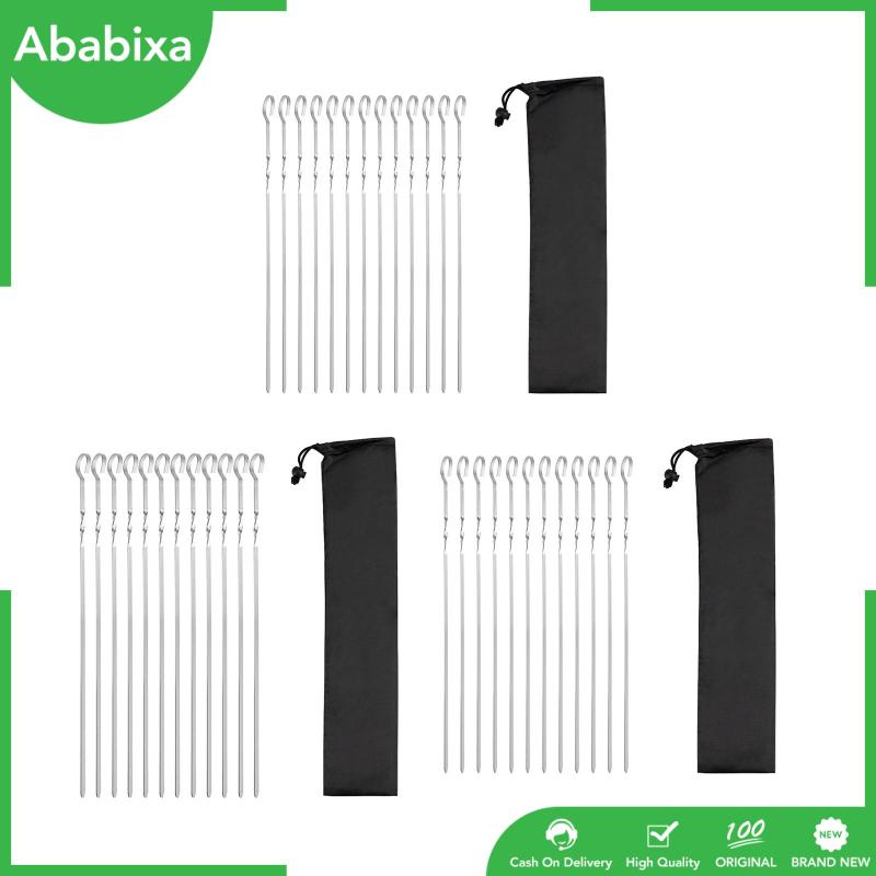 Xiên Nướng BBQ Bằng Thép Không Gỉ Tái Sử Dụng Tiện Lợi