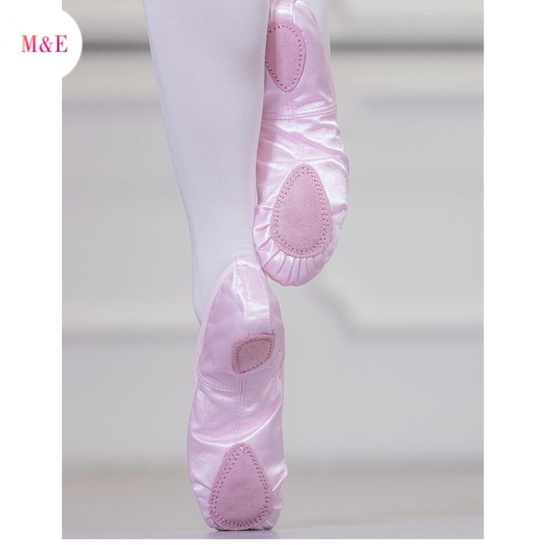 M &amp; E Giày Múa Ba Lê Đế Mềm Bằng Satin Cho Nữ Tập Yoga Thể Dục Thể Hình Phong Cách Mới 2023