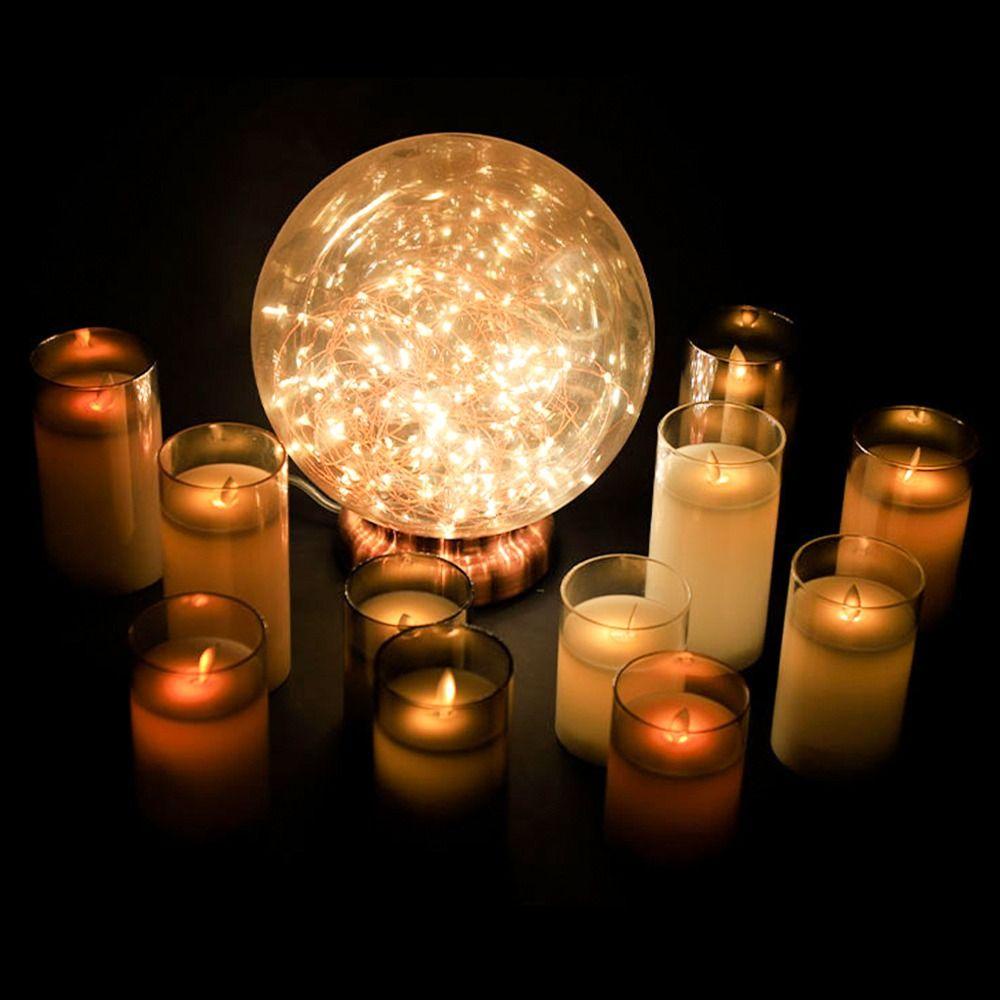 Đèn Led Nhấp Nháy Không Lửa Kèm Điều Khiển Từ Xa Trang Trí Tiệc / Sân Vườn
