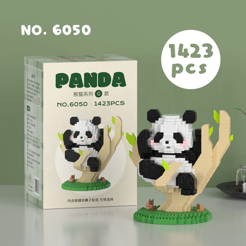 Bộ Đồ Chơi Lắp Ráp Hình Gấu Trúc Dễ Thương Cho Bé