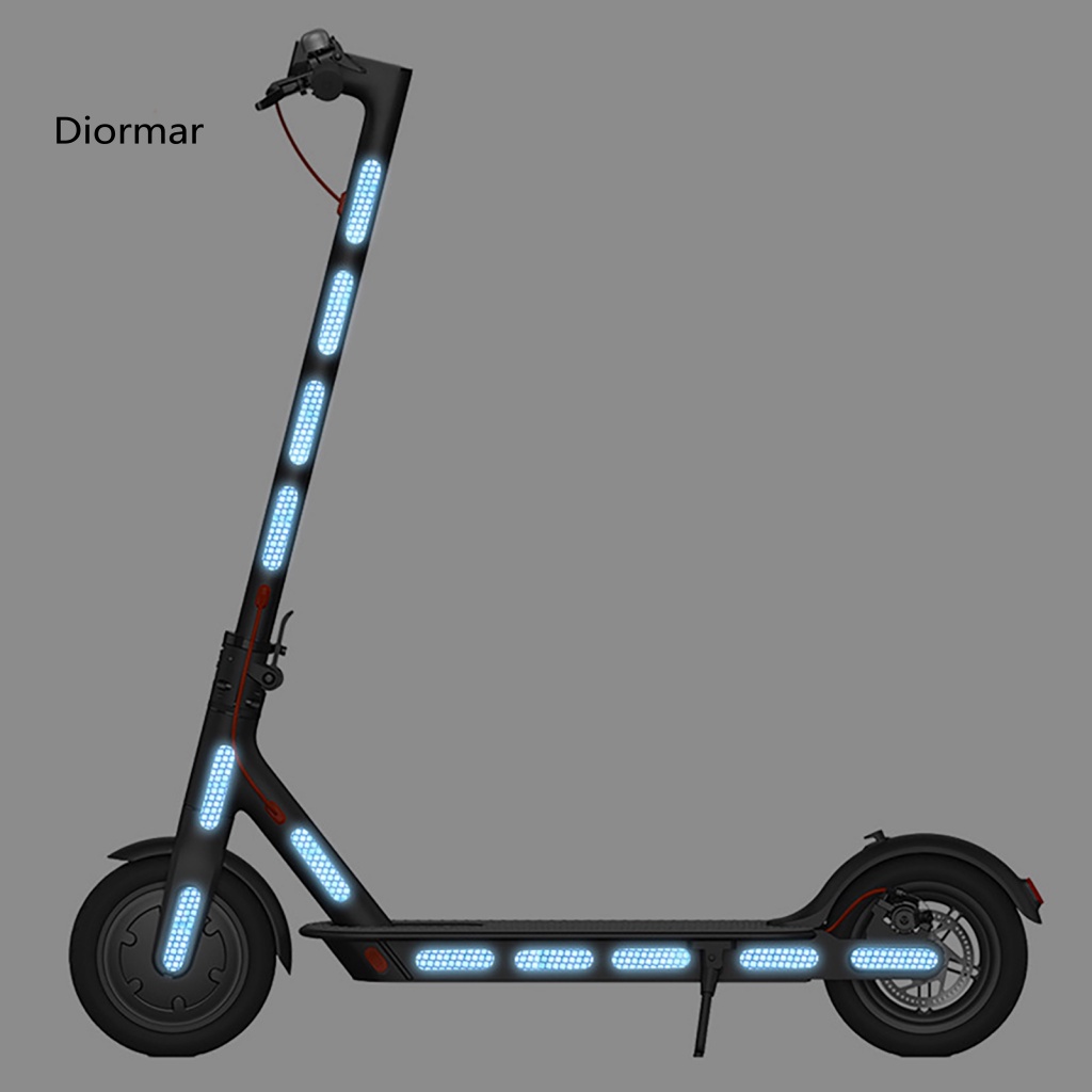 Bộ 24 Đề Can Phản Quang Tự Dính Chống Nước Chống Mài Mòn Bảo Vệ An Toàn Cho Bánh Xe Scooter Xiaomi M365 / Pro