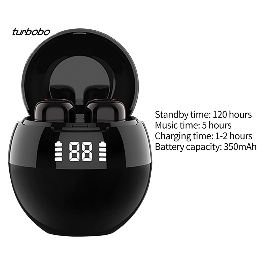 Tai Nghe Nhét Tai Bluetooth Không Dây J12 Điều Khiển Cảm Ứng Âm Thanh Nổi Màn Hình Kỹ Thuật Số Cho Nữ