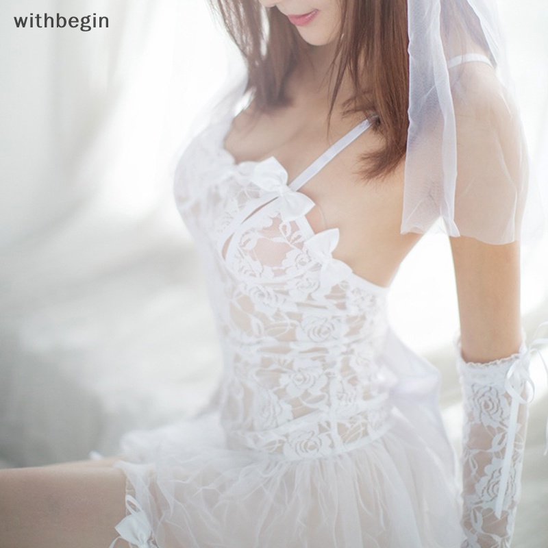 Bộ Đồ Hóa Trang Phối Ren Màu Trắng Quyến Rũ Cho Nữ