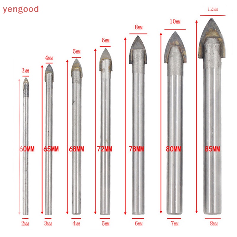 Bộ 4 / 6 / 7 Mũi Khoan Sứ / Gạch Men / Kính Chuyên Dụng