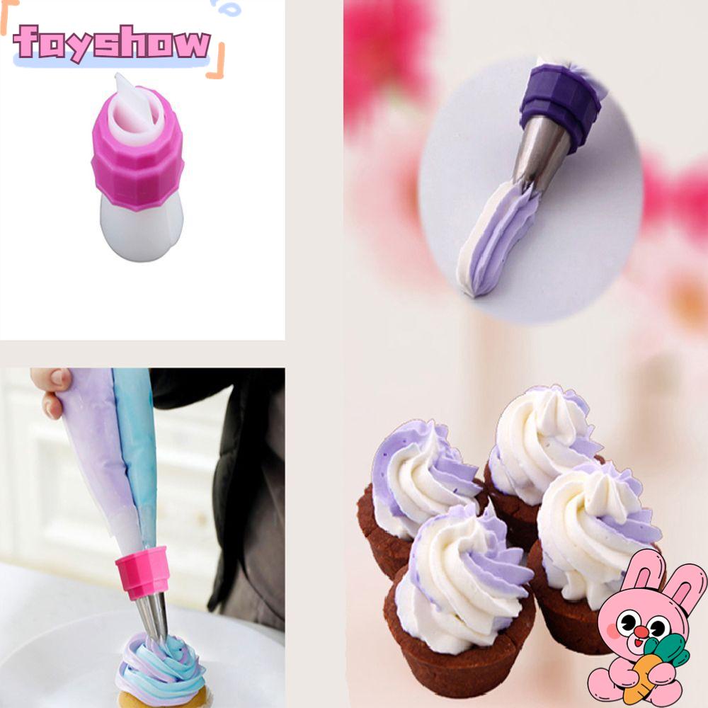 Set 1 / 3 / 5 Đầu Nối Màu Sắc Tươi Sáng Trang Trí Bánh Kem