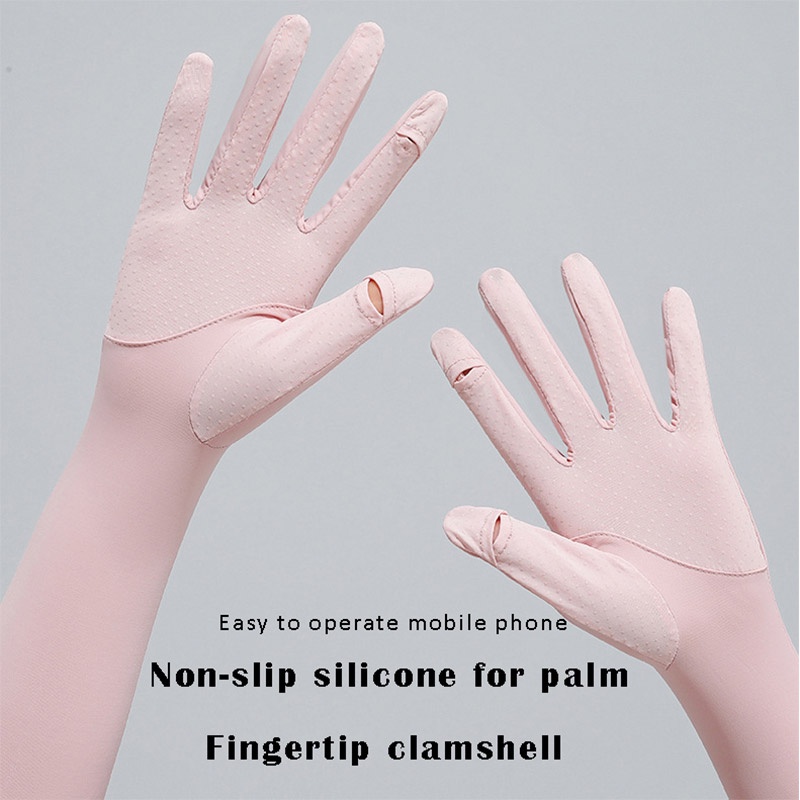 Găng Cánh Tay Chống Nắng Và Tia UV Bằng Vải Lụa Mỏng Thời Trang Sự Bảo Vệ