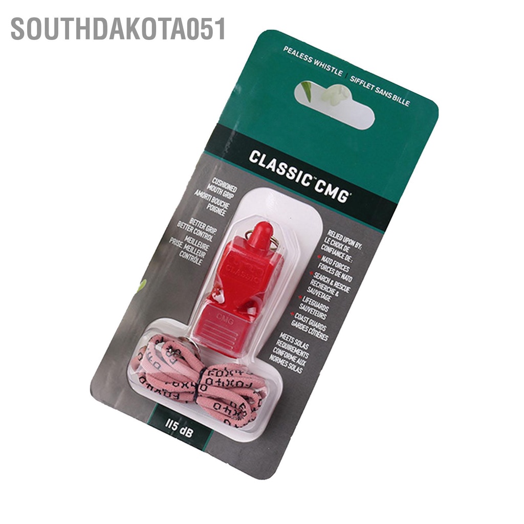 Southdakota051 Còi cổ điển CMG thể thao với dây buộc cho huấn luyện viên trọng tài thi bóng rổ đá