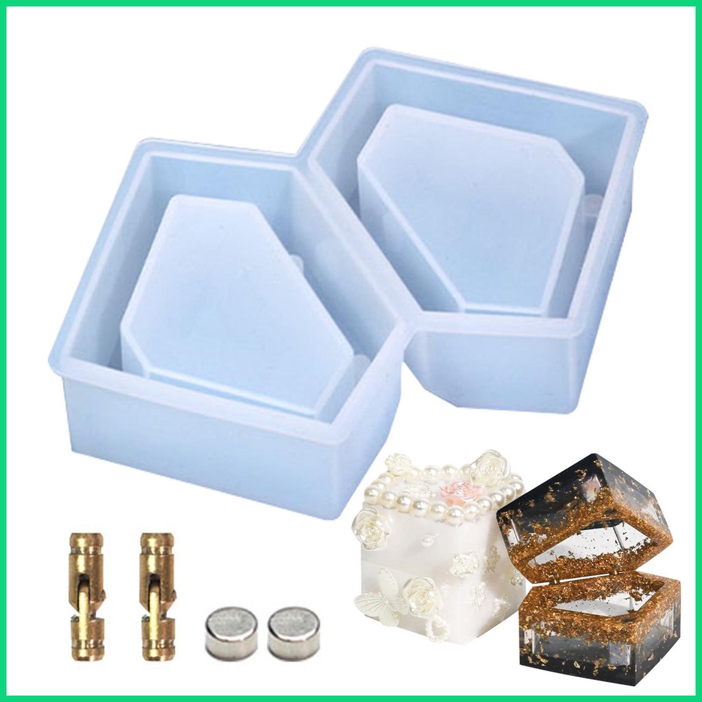 Hộp Đựng Trang Sức Bằng Silicon Mềm Có Nắp Hình Trái Tim DIY