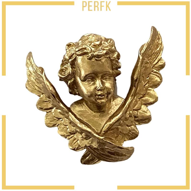[Perfk] Tượng Resin Treo Tường Trang Trí Hình Đôi Cánh Thiên Thần Cherubs