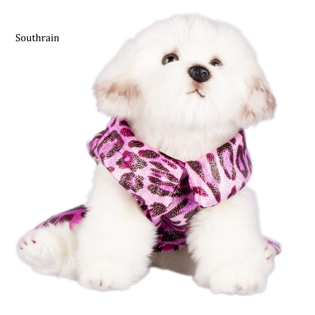 Đầm Bằng Polyester Thoáng Khí Thoải Mái In Họa Tiết Tinh Tế Thời Trang Mùa Hè Cho Thú Cưng