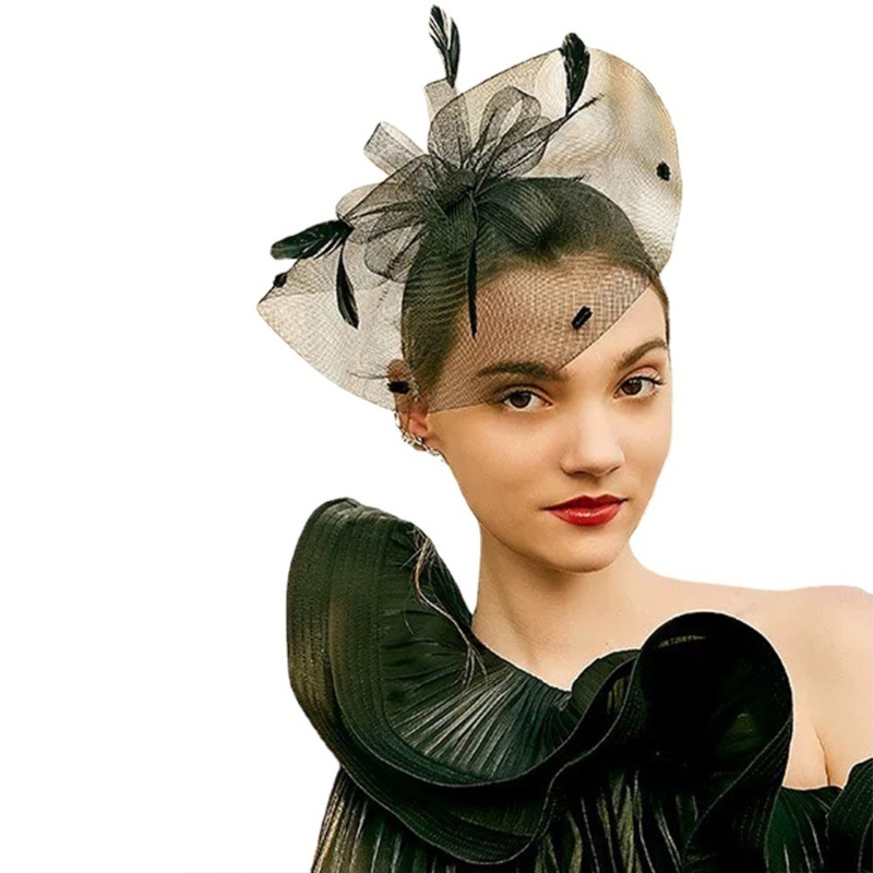 Flgo Mũ Đội Đầu Đính Hoa Hồng Tinh Tế Cổ Điển Cho Tiệc Cưới / Trang Phục Quỹ