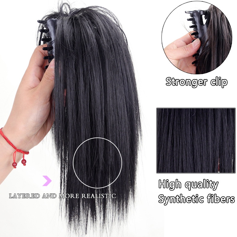 Tóc Giả Đuôi Ngựa Thẳng / Xoăn Dài Thời Trang Dành Cho Nữ Y2K