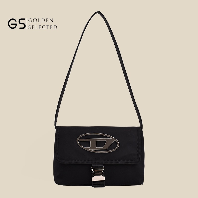 Túi Xách Vải Oxford Màu Đen Đeo Vai / Kẹp Nách Thời Trang Trẻ Trung