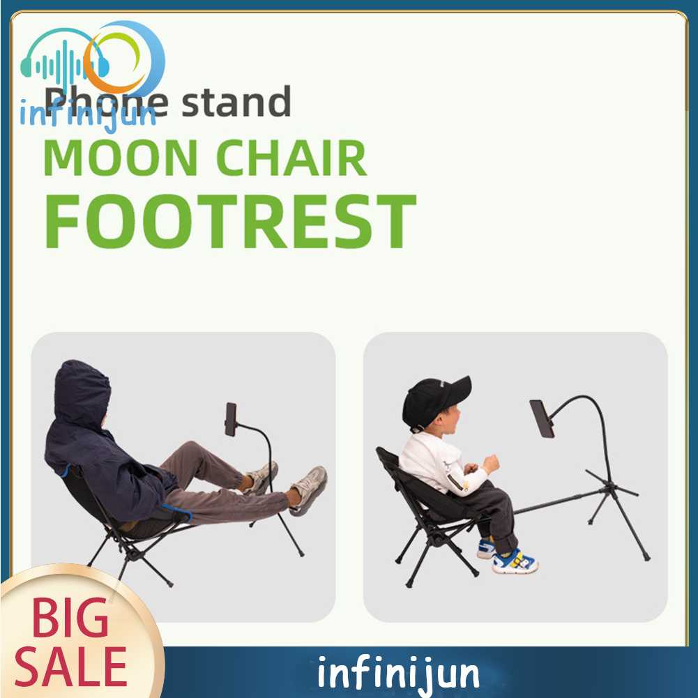 Ghế Xếp Kèm Giá Đỡ Gác Chân Cho Hoạt Động Cắm Trại Ngoài Trời